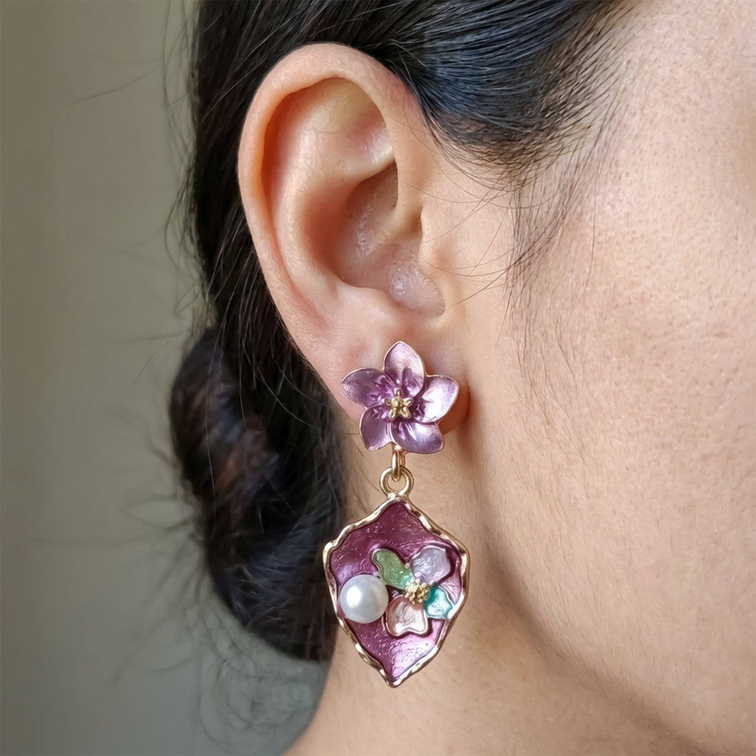 Amethyst Bloom Earrings
