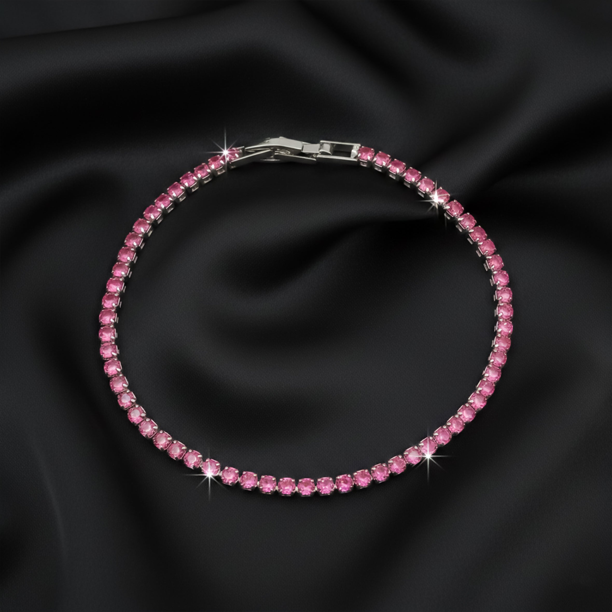 Ruby Radiance Luxe Tennis Bracelet