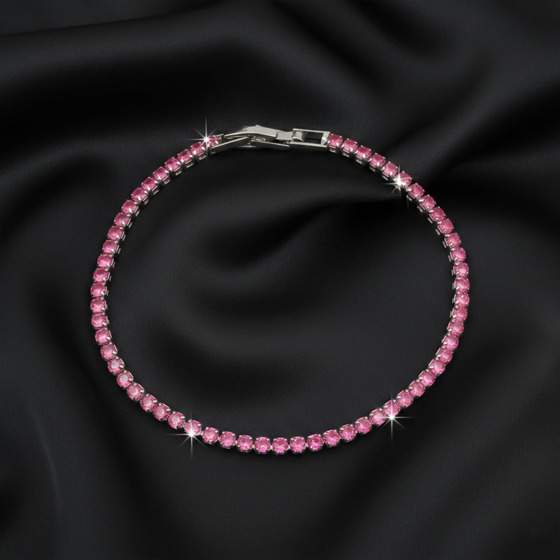 Ruby Radiance Luxe Tennis Bracelet