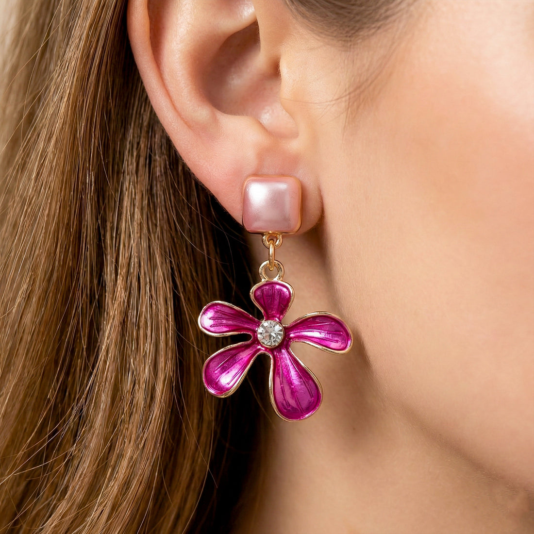 Blush Flower Chic Earrings