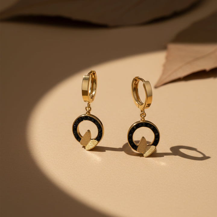 Chic Butterfly Loop Drop Earrings