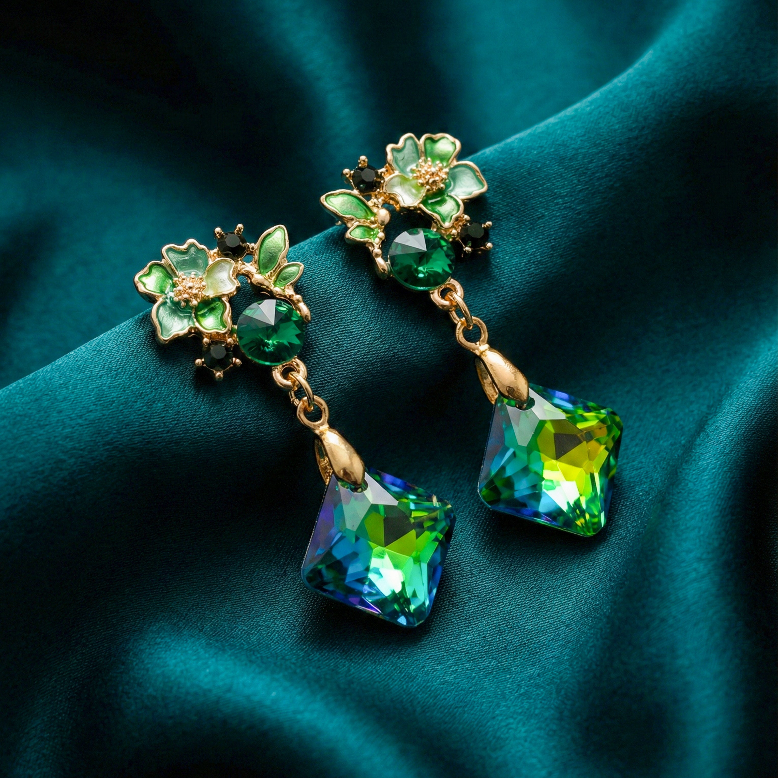 Velvet Emerald Luxe Earrings