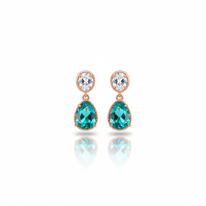 Veloura Emerald Glow Drop Earrings