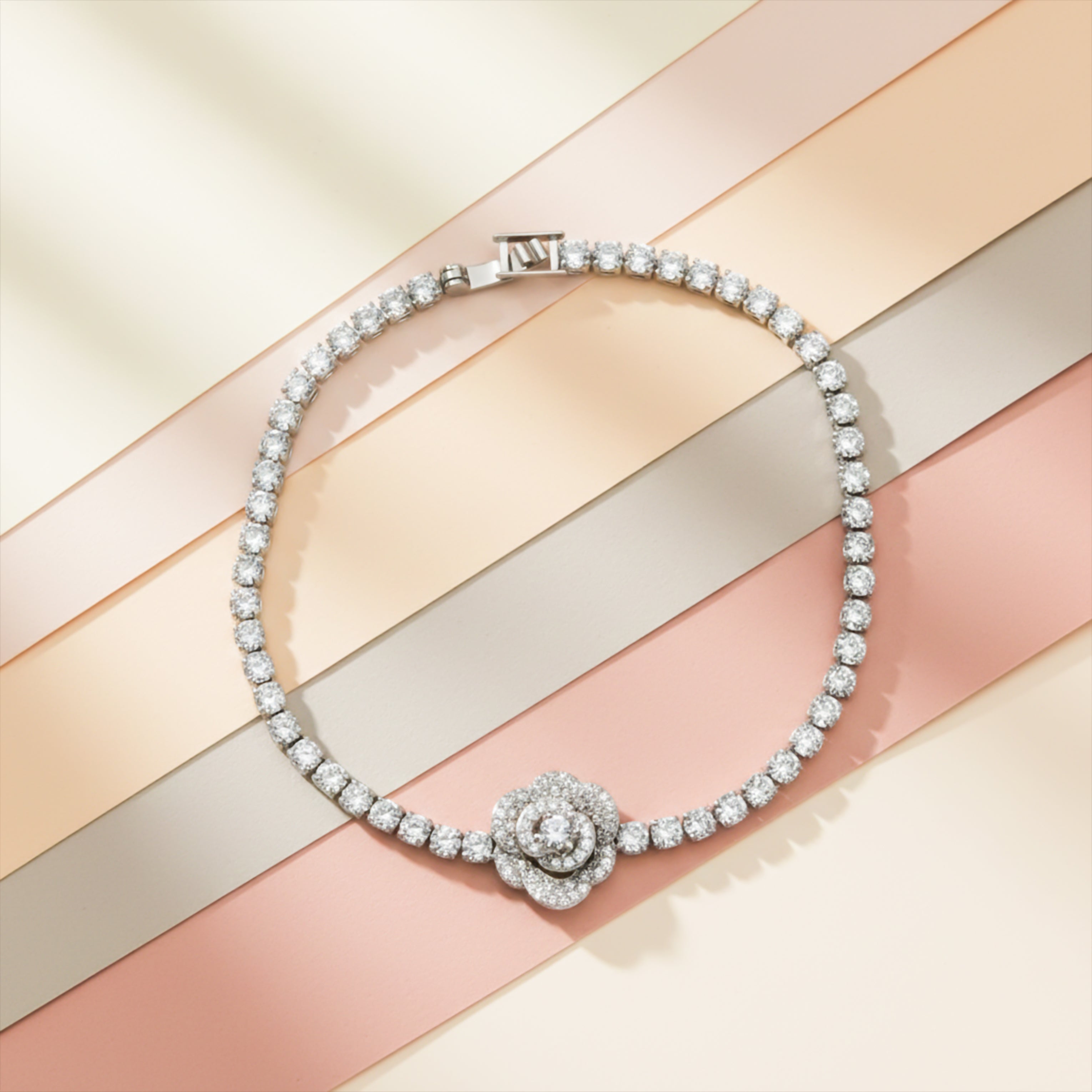Infinity Blossom Tennis Bracelet