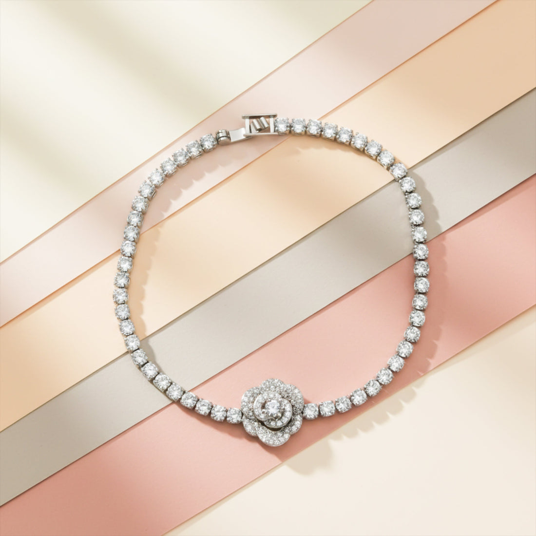 Infinity Blossom Tennis Bracelet