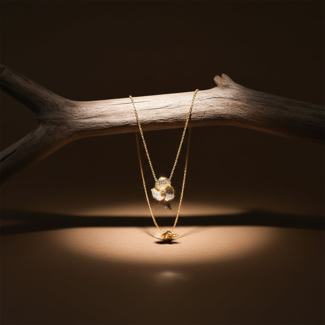 Celeste Bloom Diamond Pendant Necklace