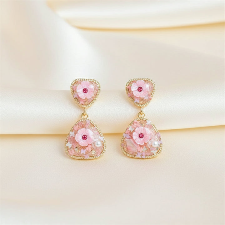 Rose Bloom Designer Earrings