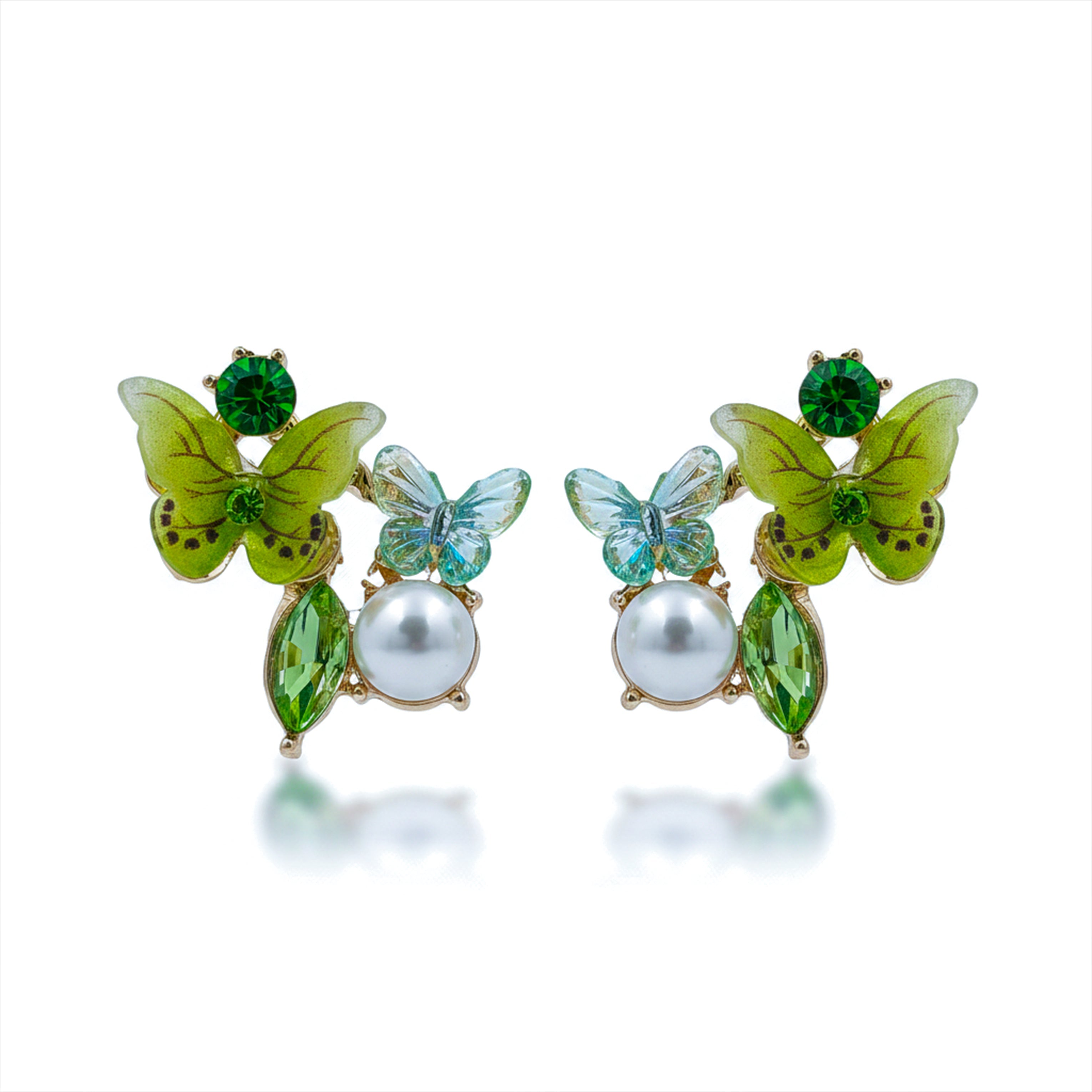 Butterfly Pearl Elegance Earrings