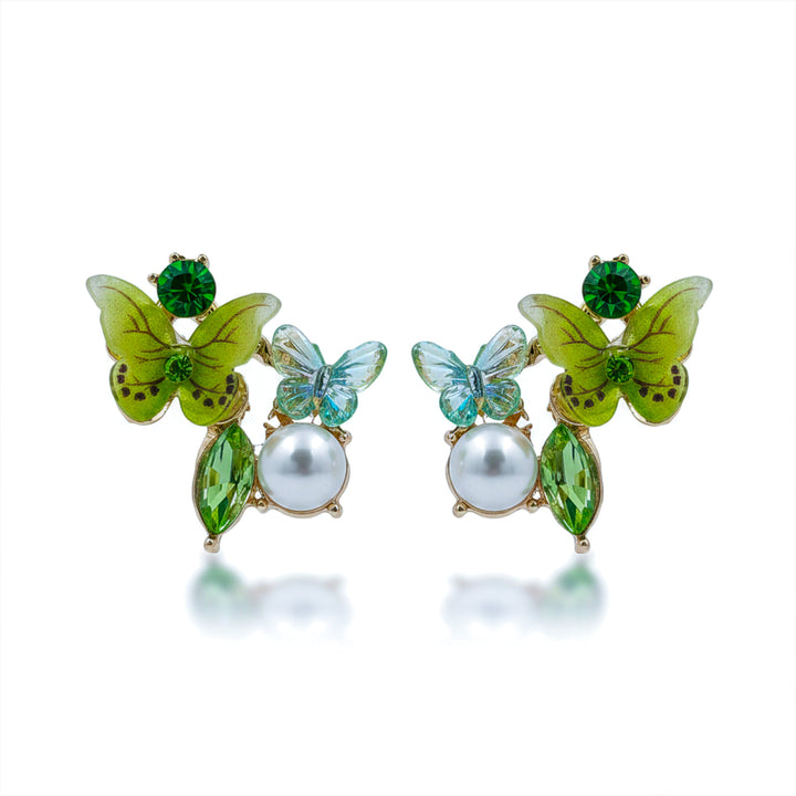 Butterfly Pearl Elegance Earrings