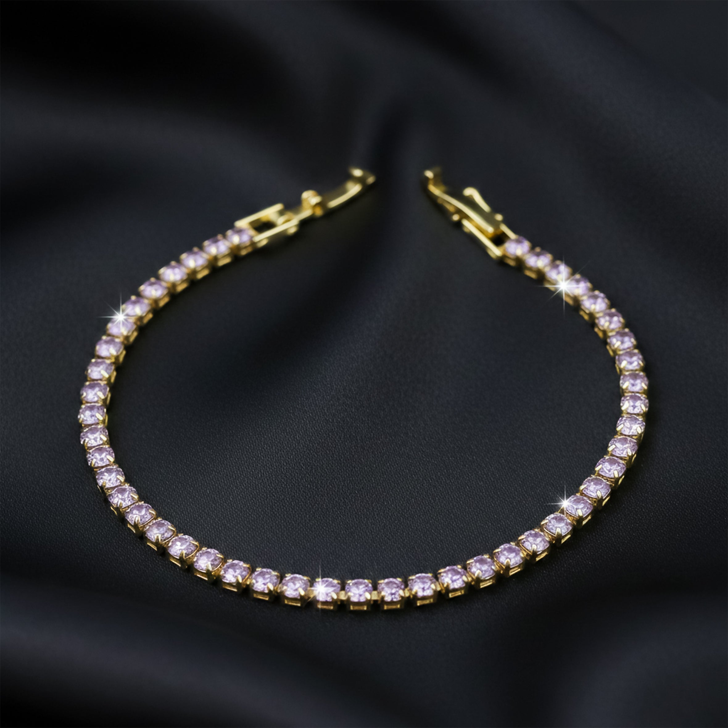 Elite Shine Gold Zircon Bracelet