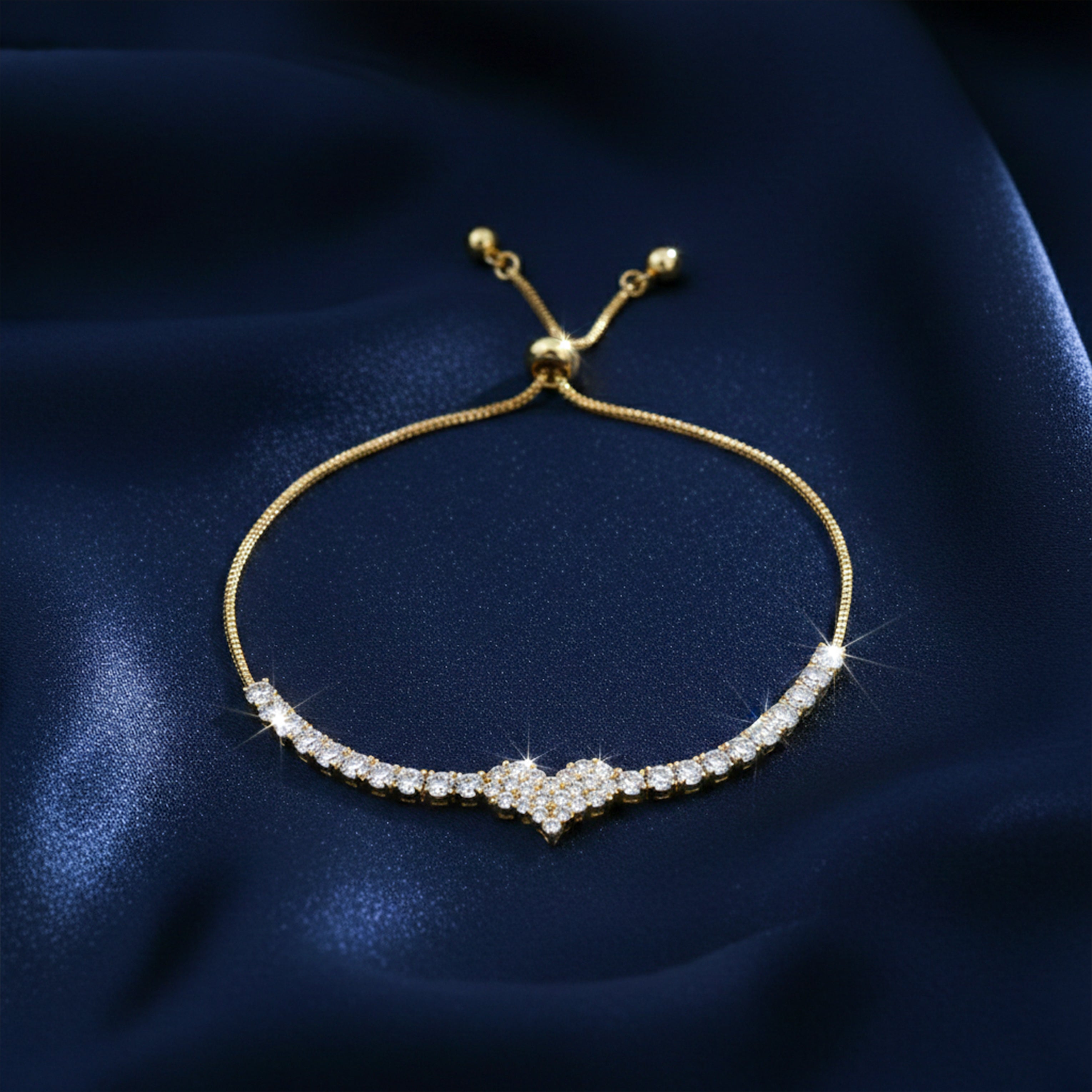 Dazzle Crown Zircon Bracelet