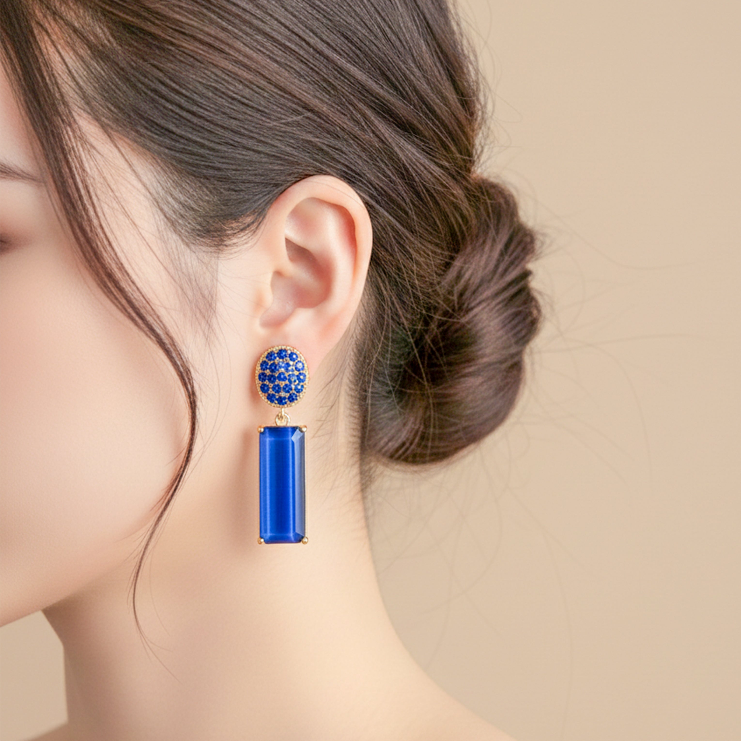 Royal Blue Opulence Earrings
