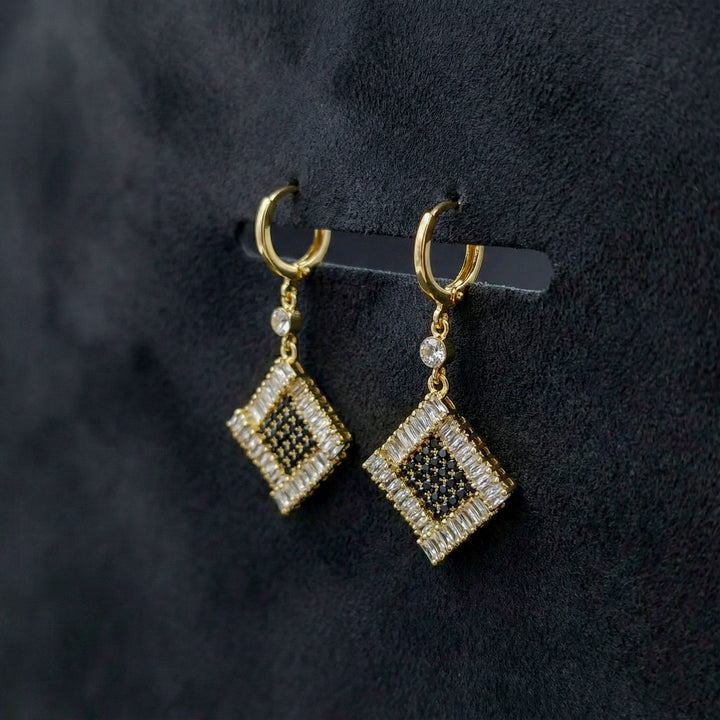 Crystal Square Luxe Earrings