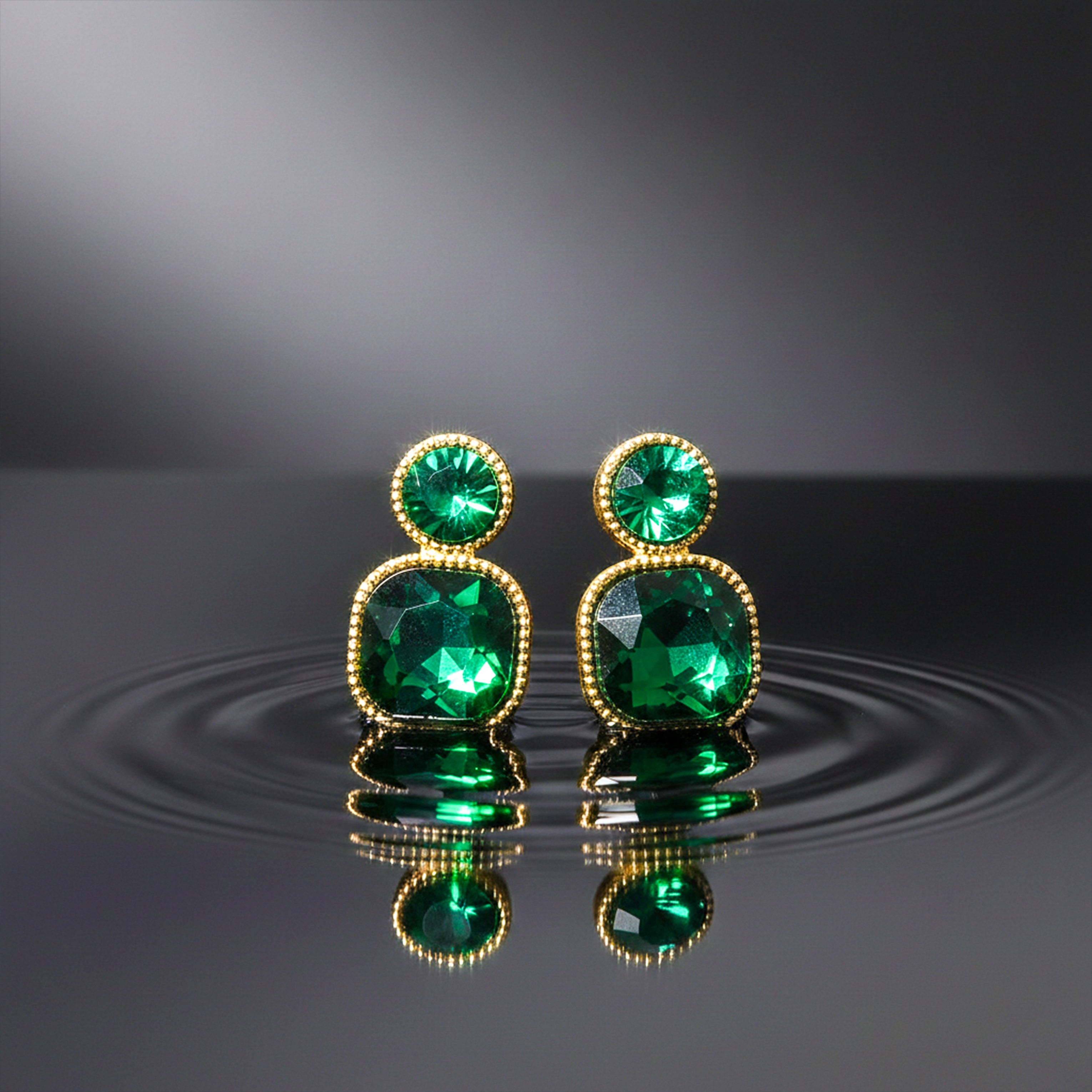 Green Gemstone Earrings