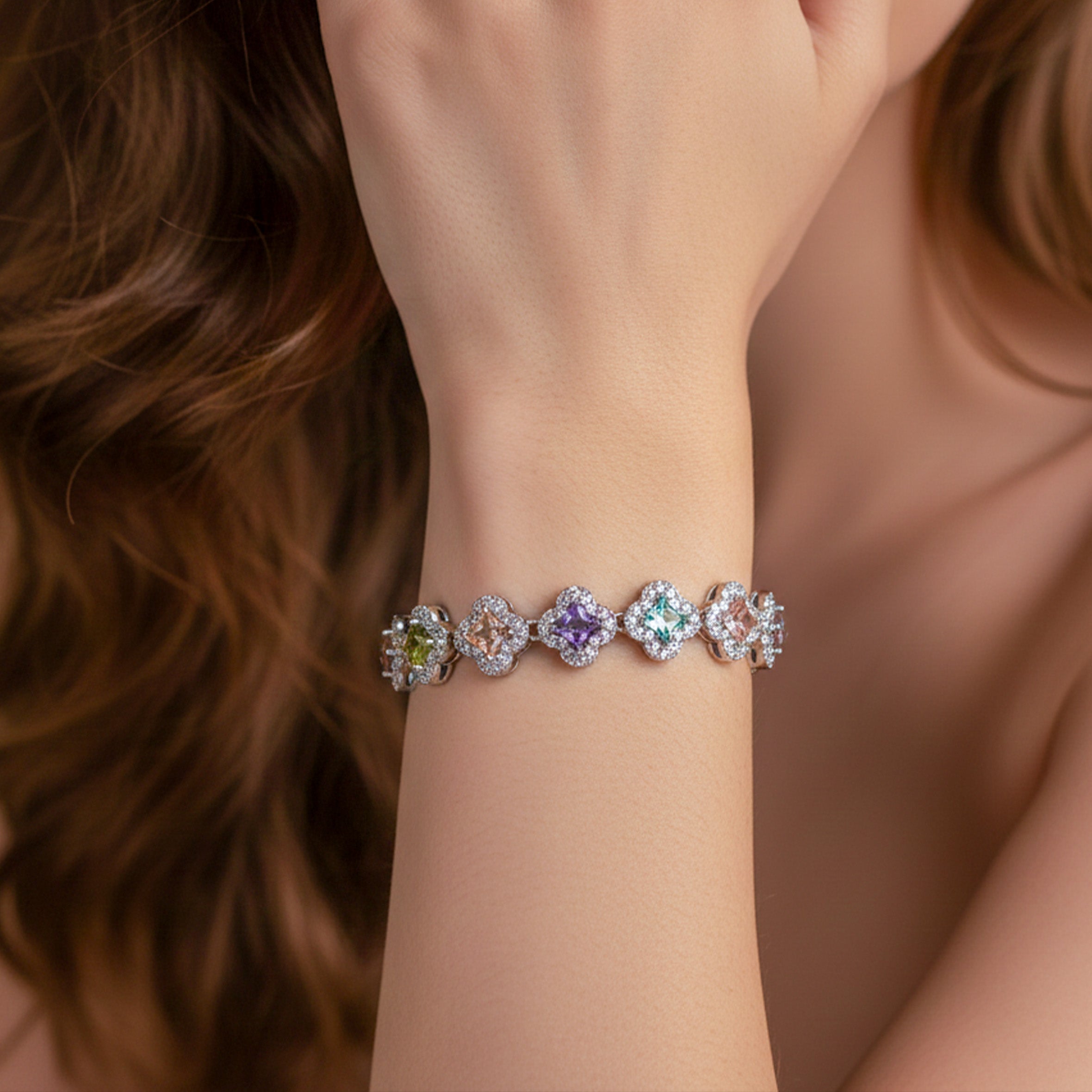 Luxe Petal Diamond Bracelet