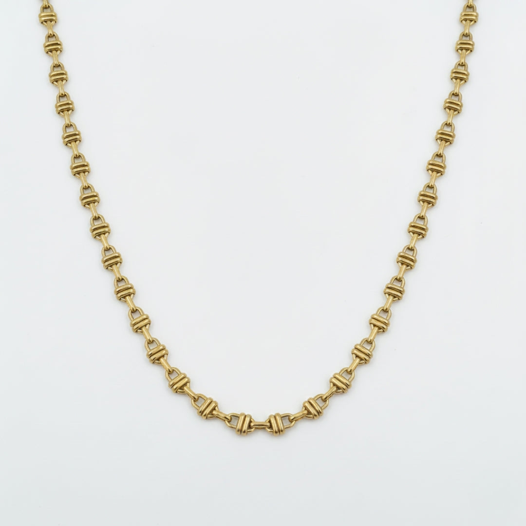 Thin Rope Design Gold Chain