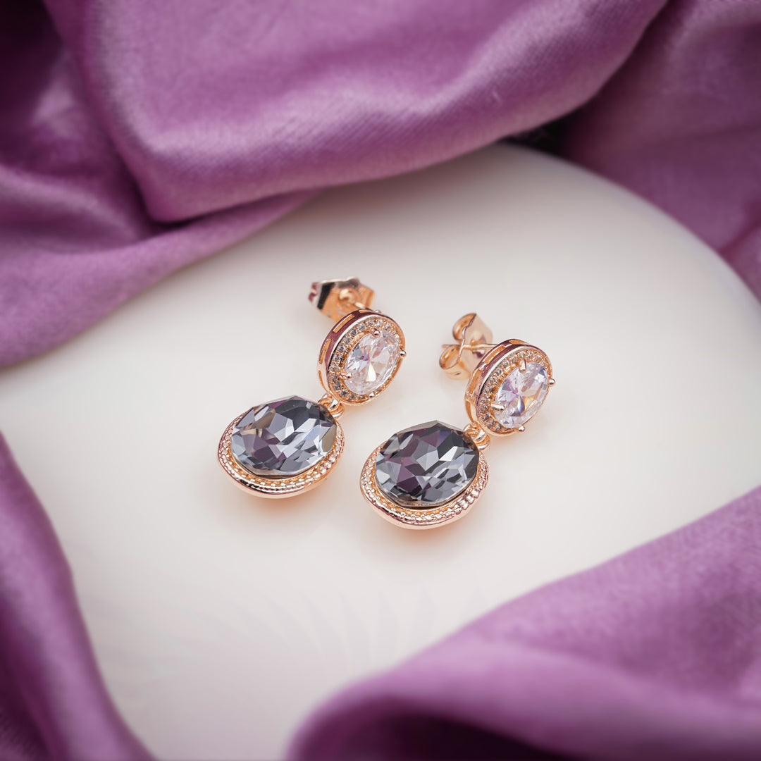 Prestige Double Stone Earrings