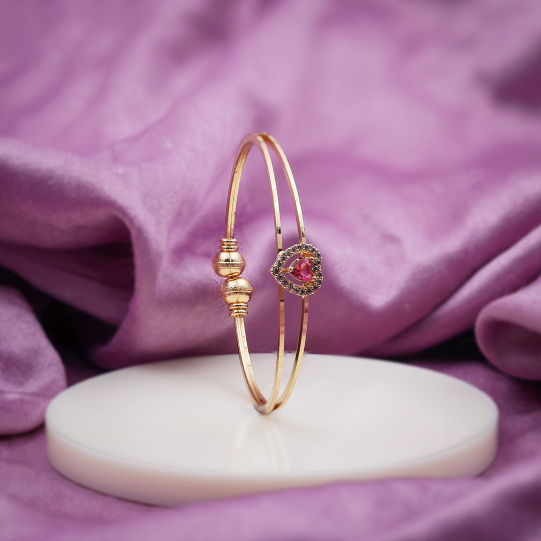 Rati Free Size Heart Bangles