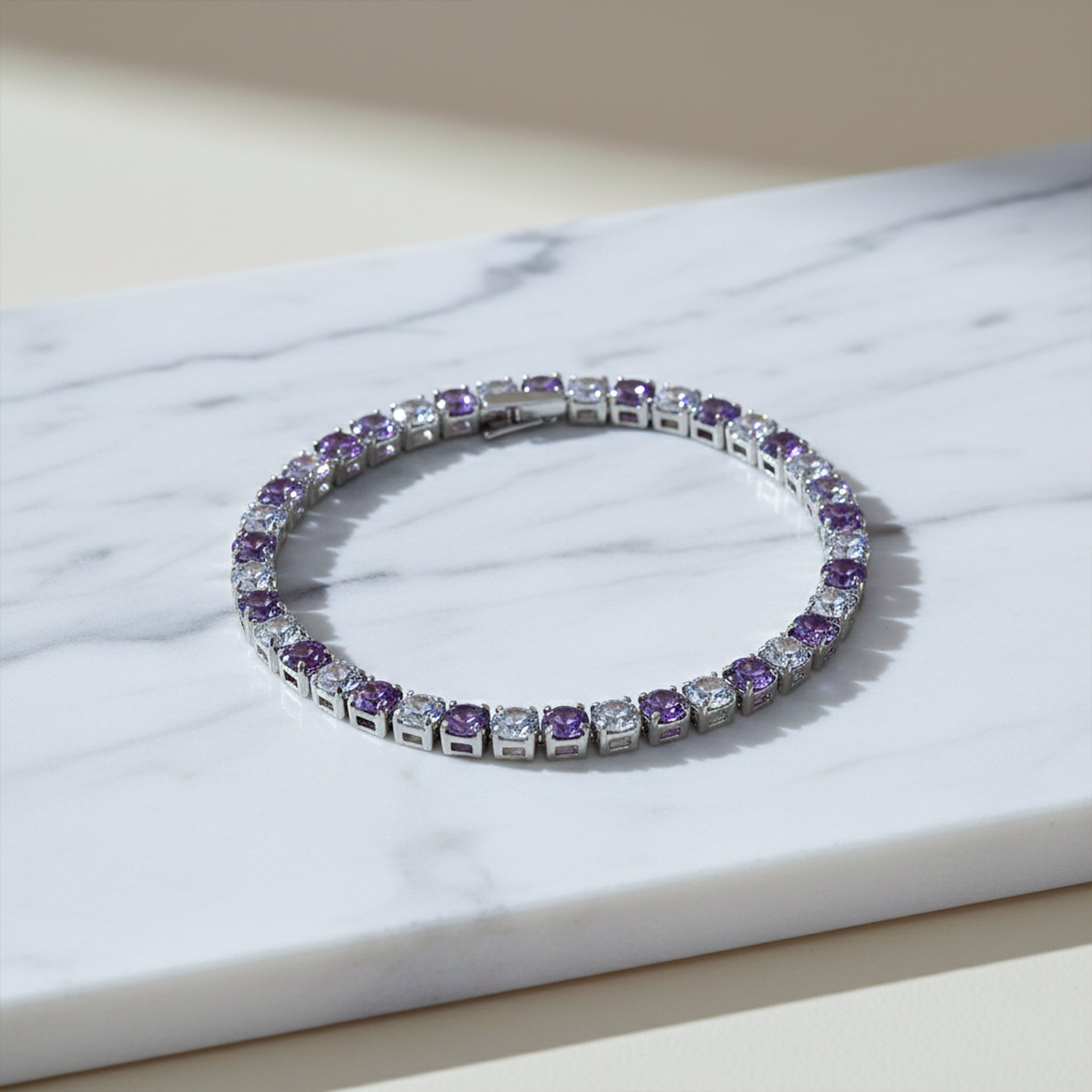 Velvet Purple Luxe Tennis Bracelet