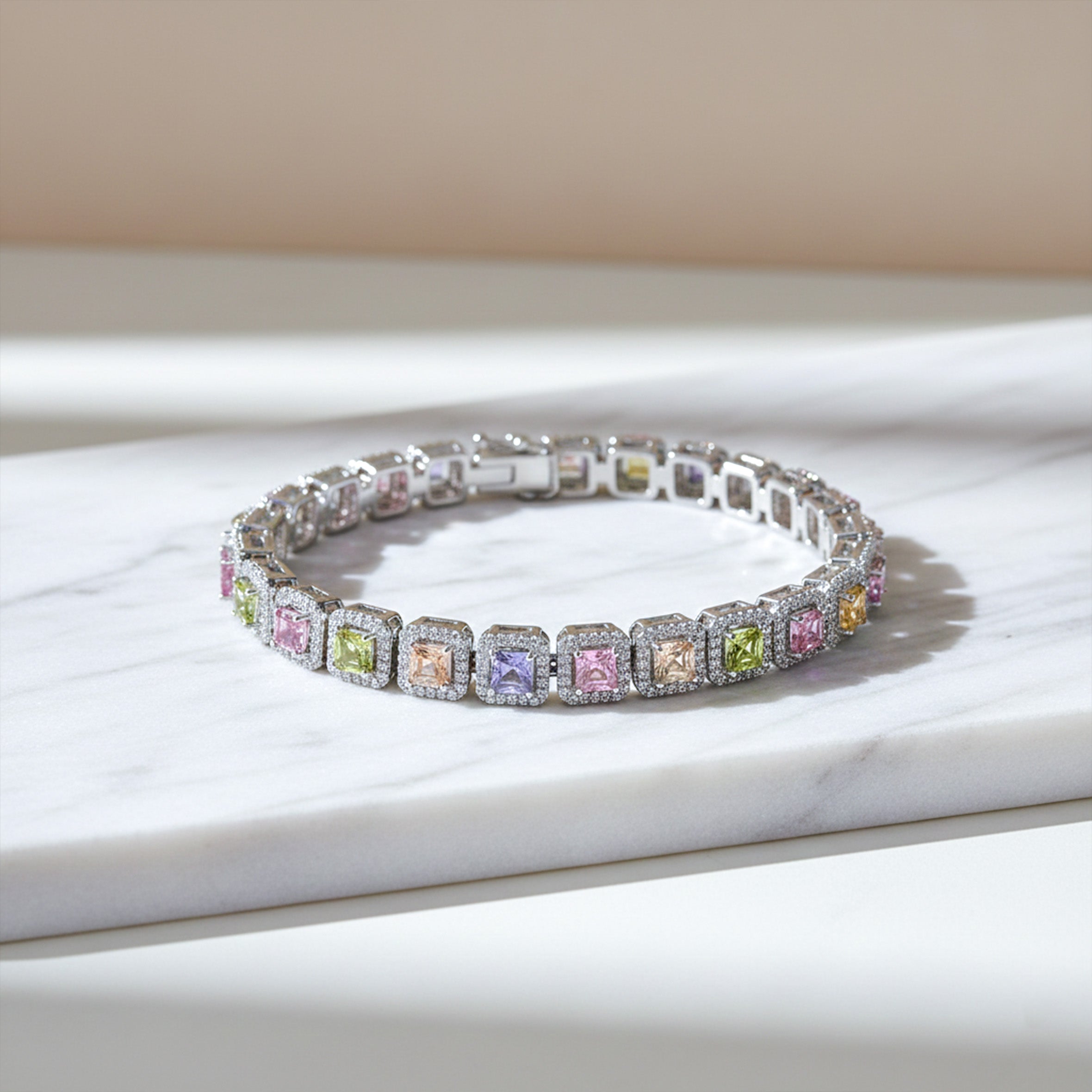 Pastel Gemstone Luxe Bracelet