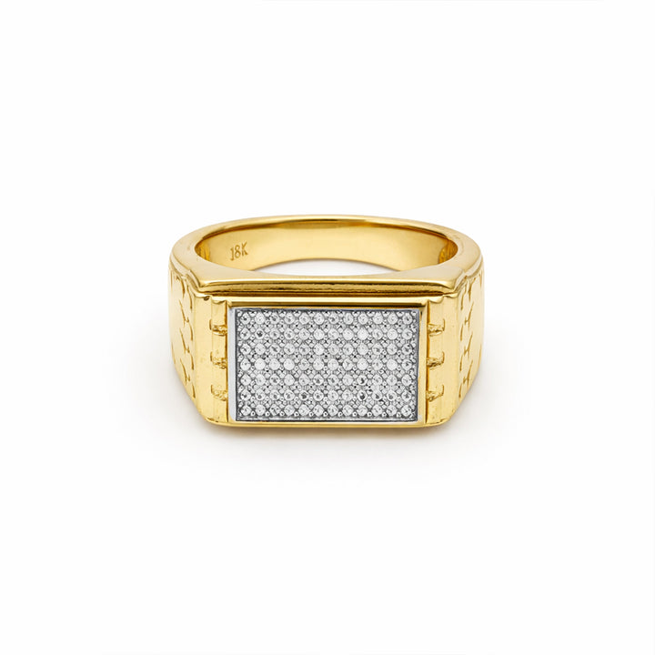 Crown Square Diamond Ring