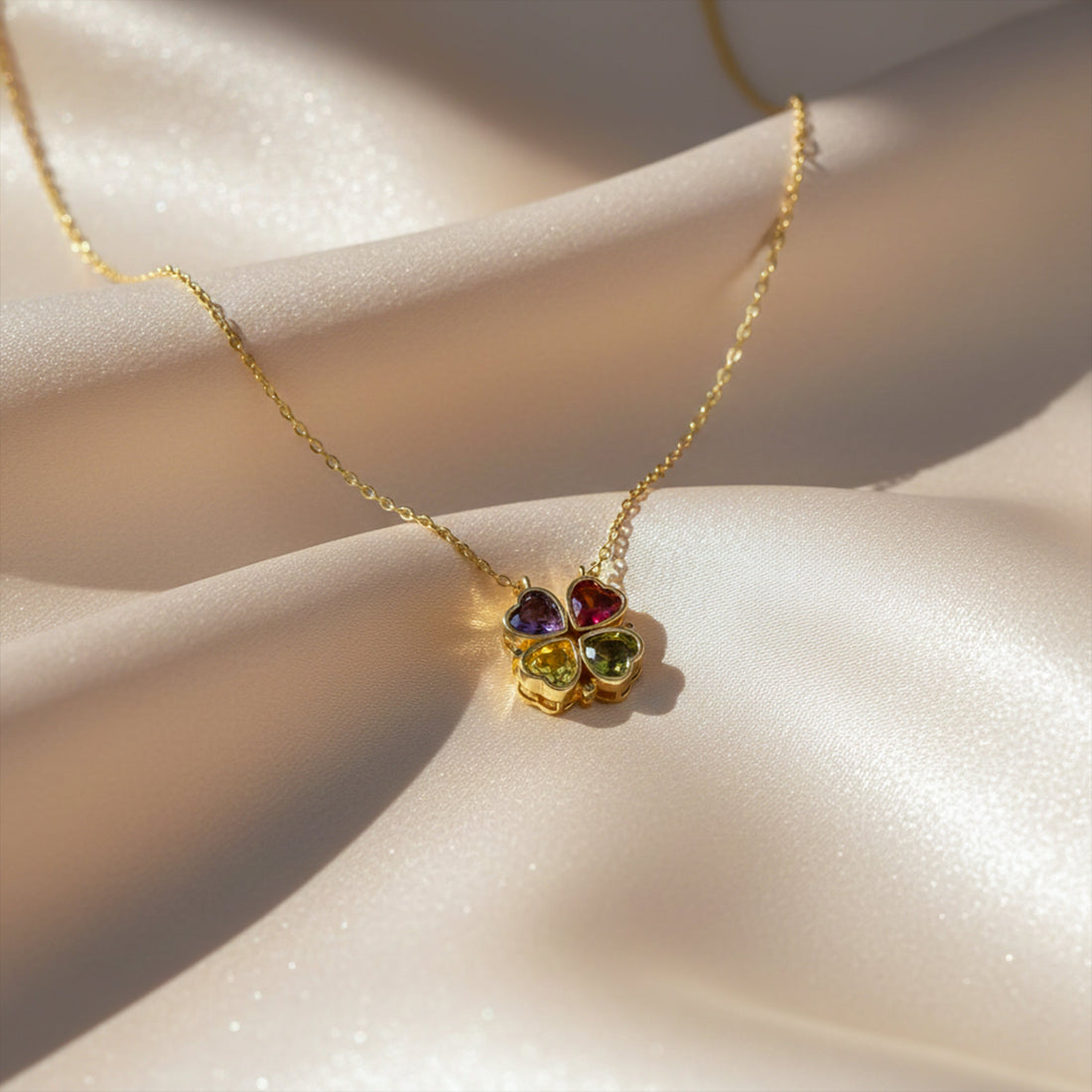 Luxury Four Leaf Clover Gold Necklace