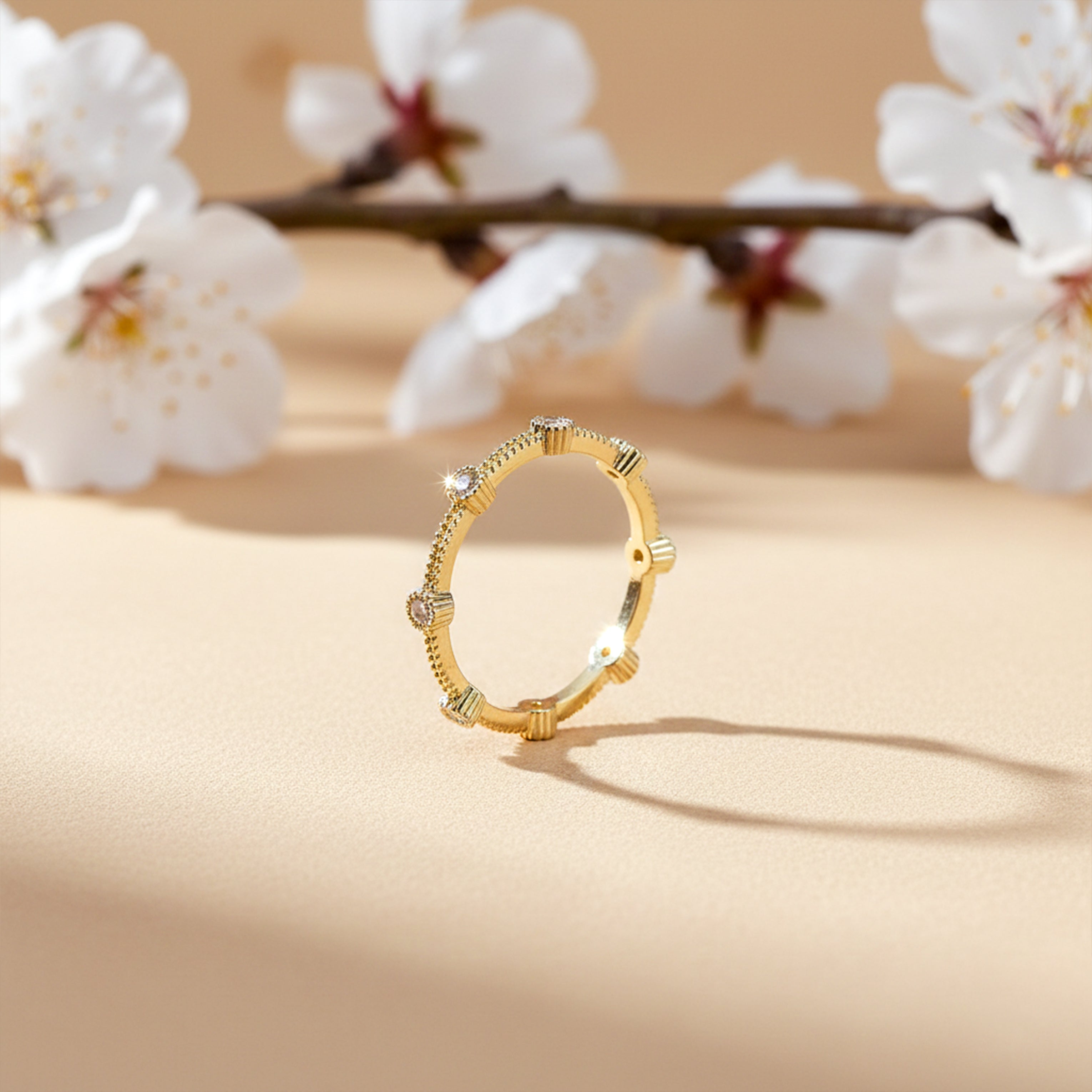 Royal Bloom Zircon Ring