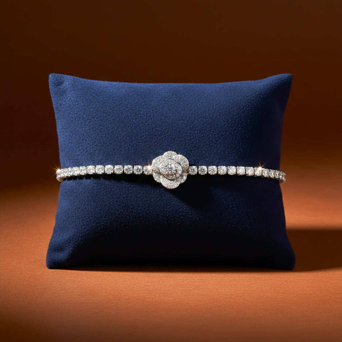 Infinity Blossom Tennis Bracelet