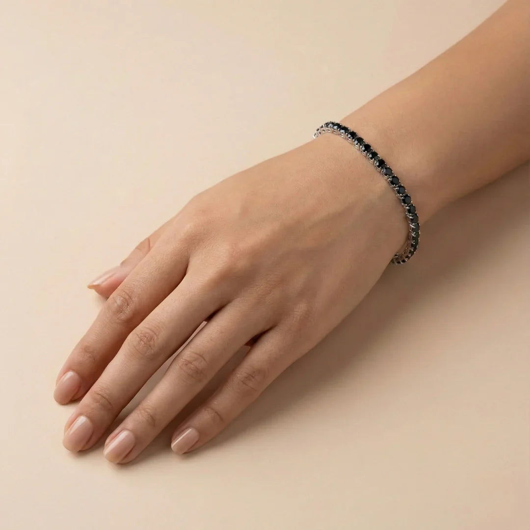 Azure Sapphire Tennis Bracelet