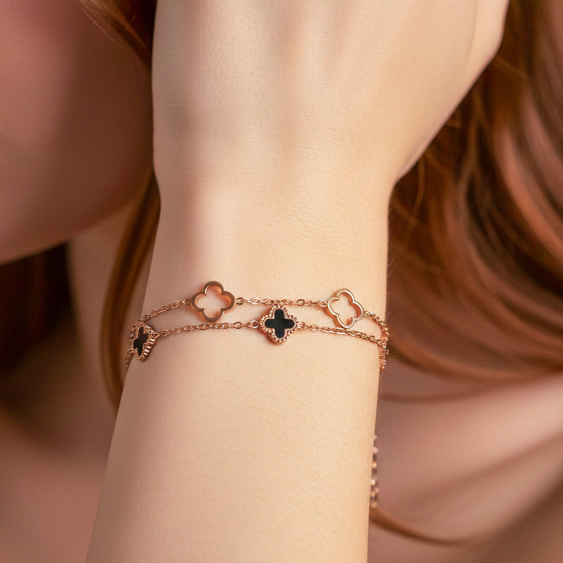 Luxe Clover Charm Bracelet