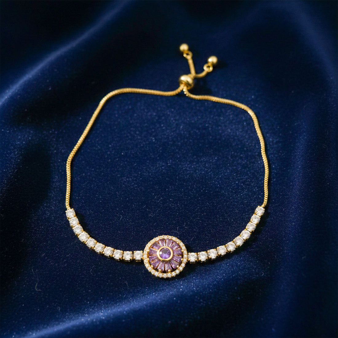 Purple Aura Diamond Bracelet