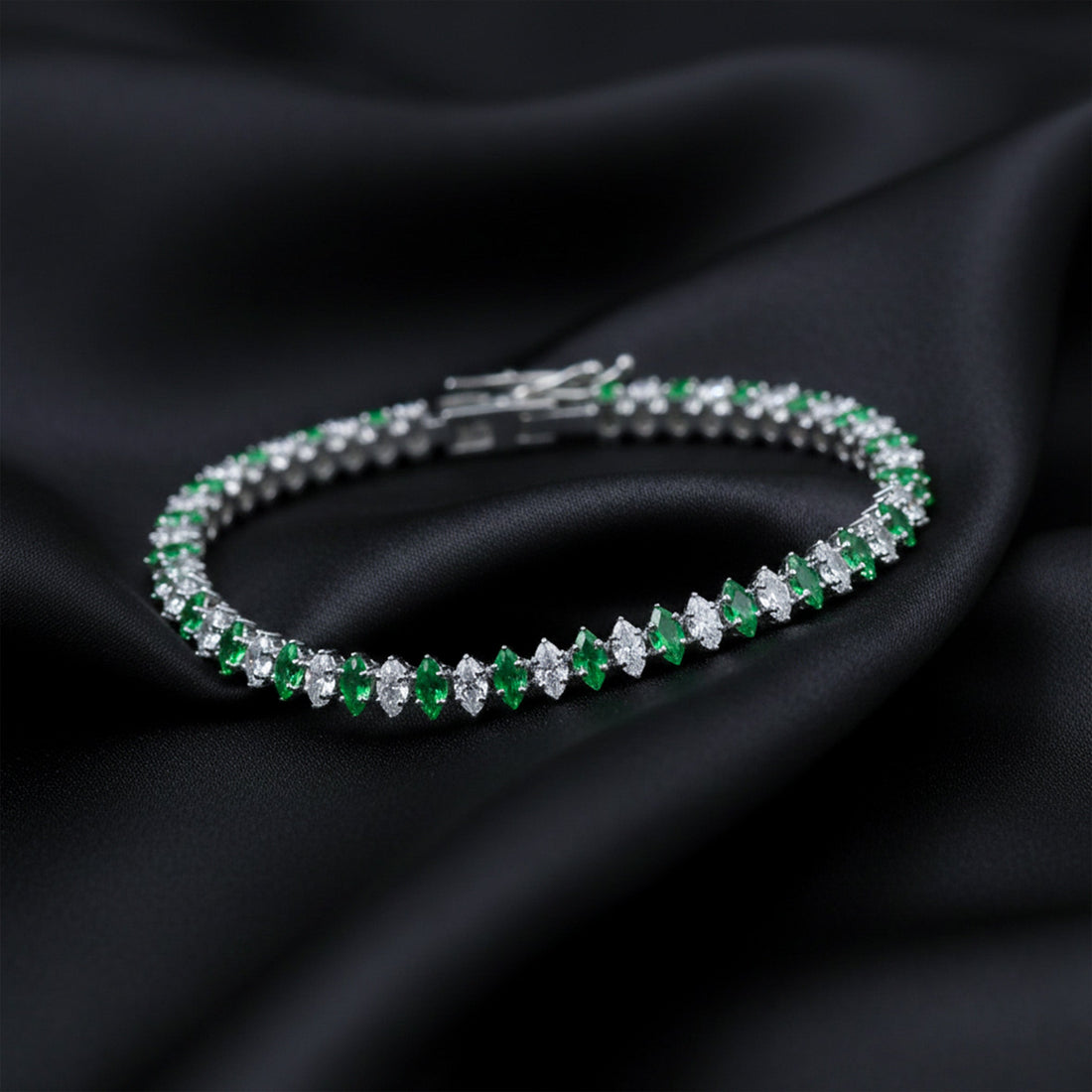 Elite Emerald Spark Tennis Bracelet