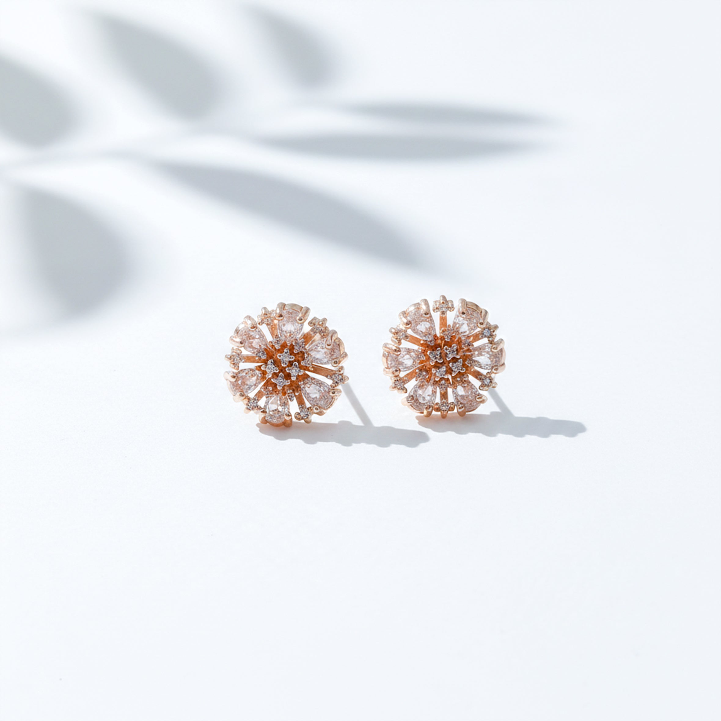 Aurora Sunburst Crystal Stud Earrings