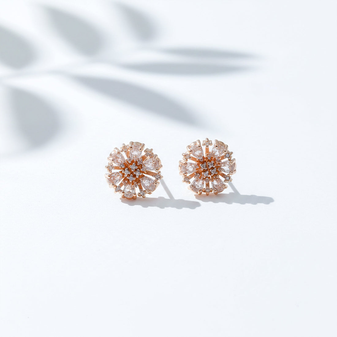 Aurora Sunburst Crystal Stud Earrings