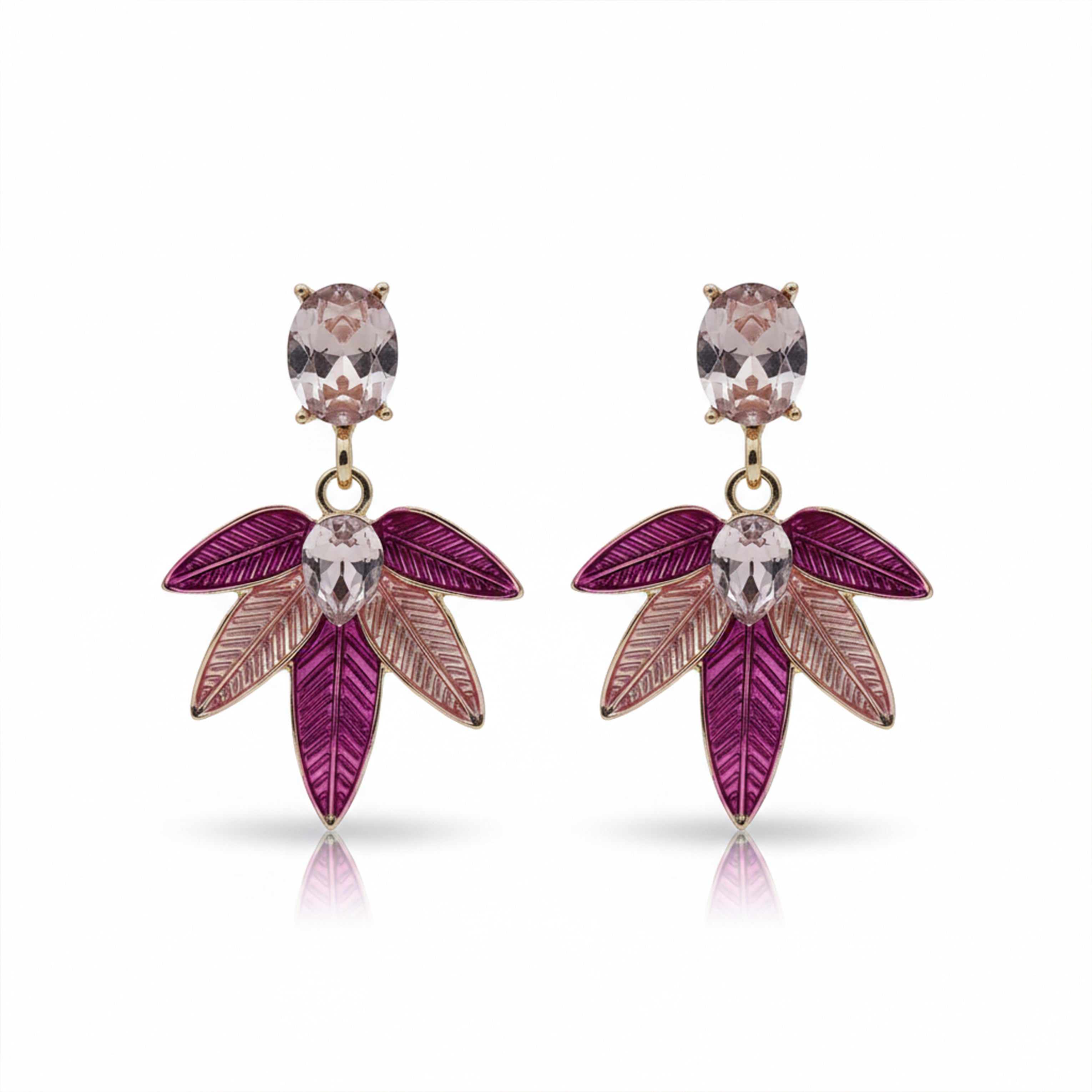 Blush Leaf Luxe Earrings