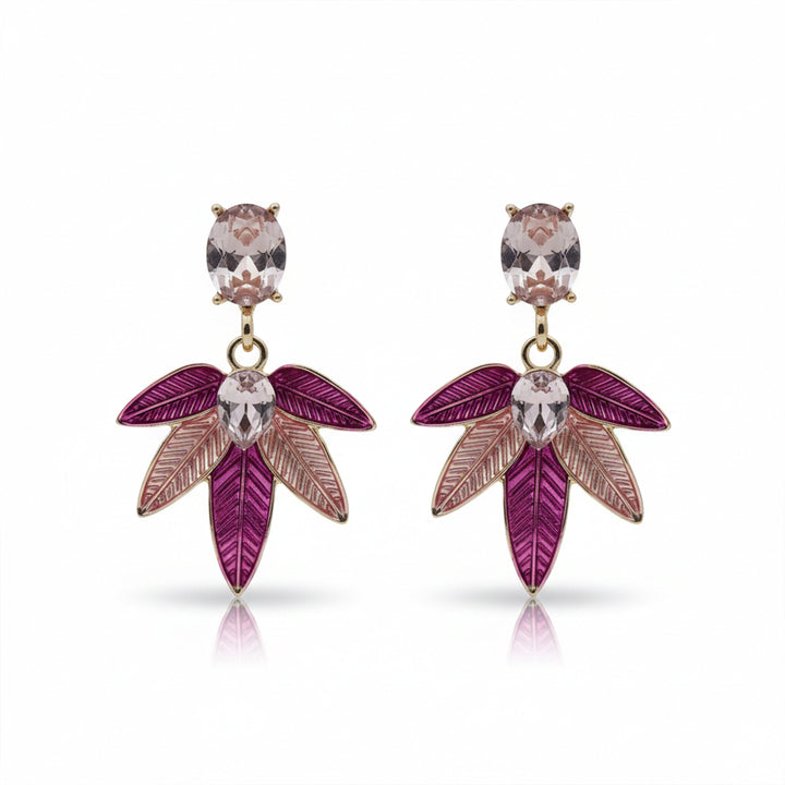 Blush Leaf Luxe Earrings