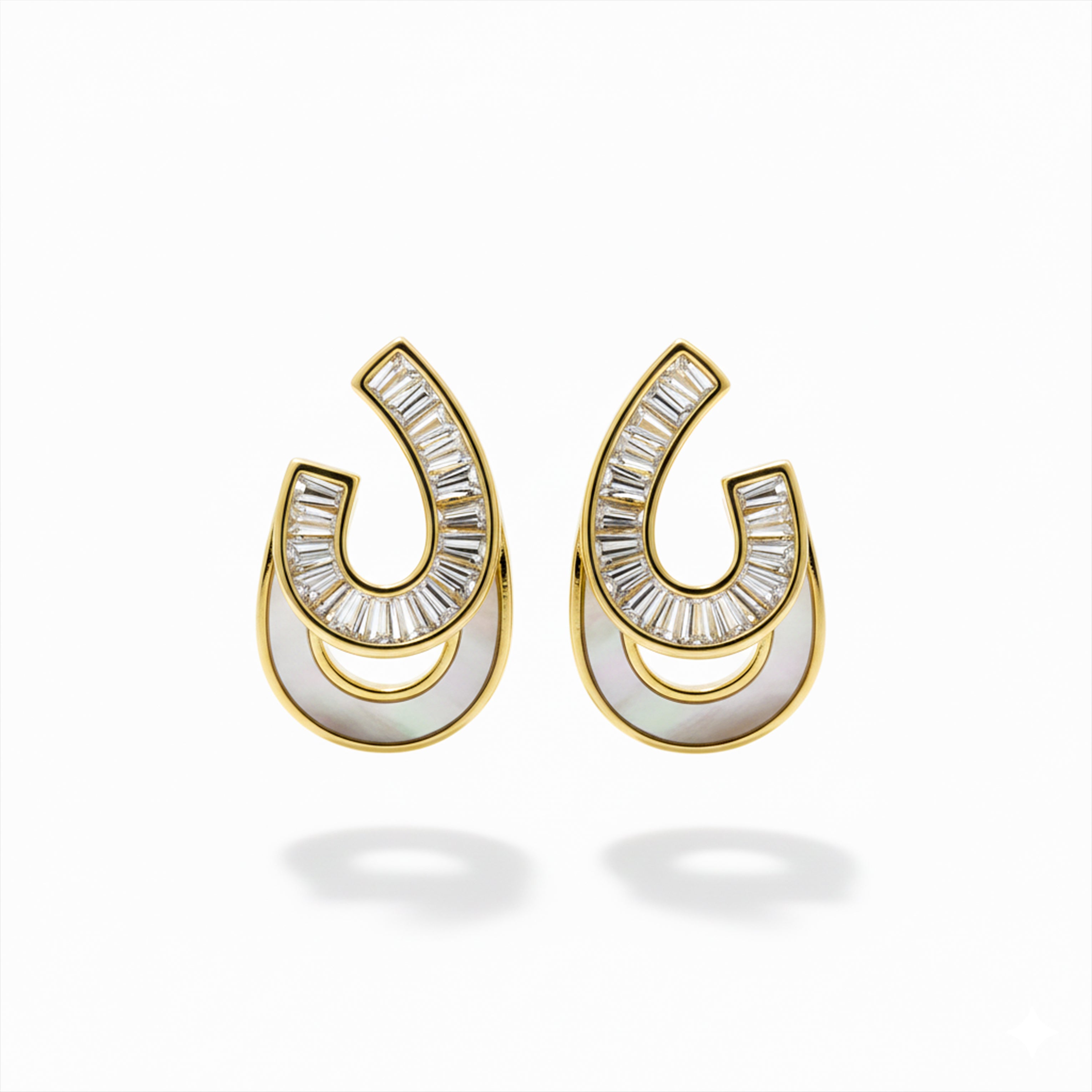 Zircon Arc Statement Earrings