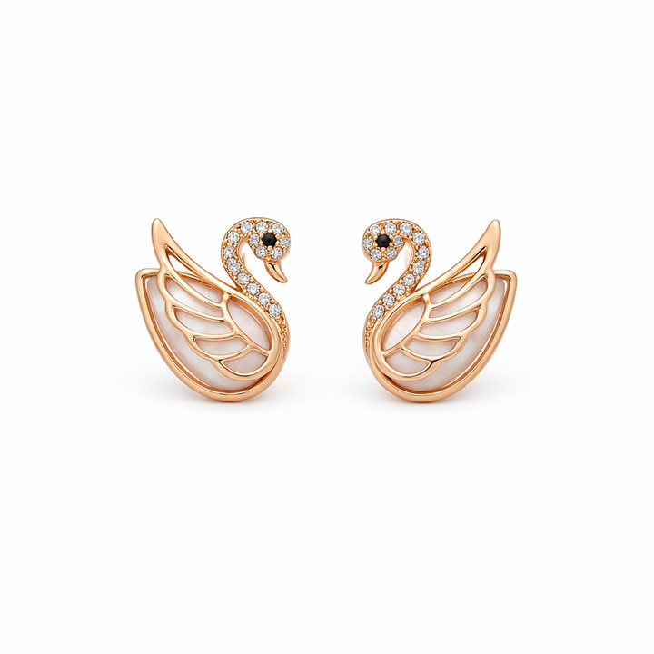 Aurora Grace Swan Earrings