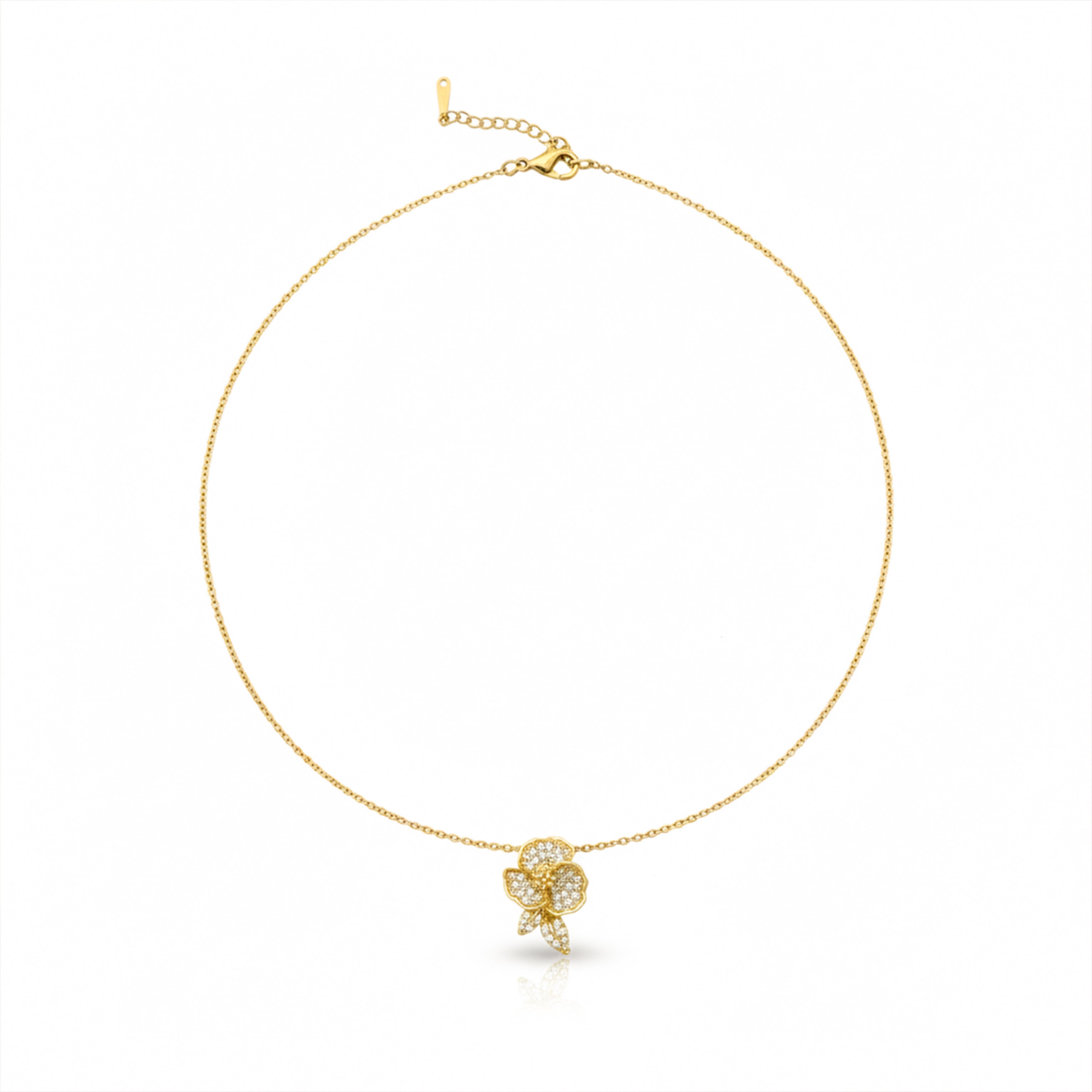 Celeste Bloom Diamond Pendant Necklace
