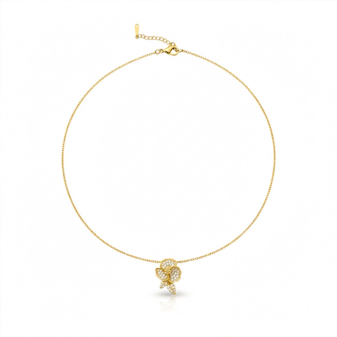 Celeste Bloom Diamond Pendant Necklace