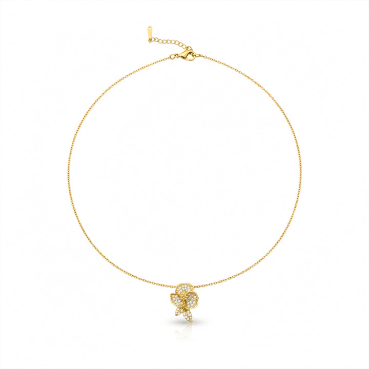 Celeste Bloom Diamond Pendant Necklace