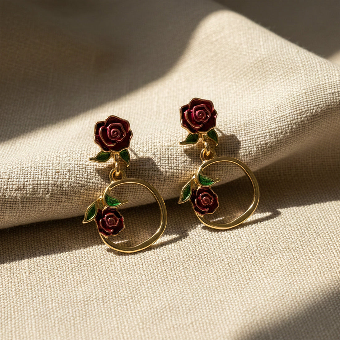 Rose Loop Luxe Earrings