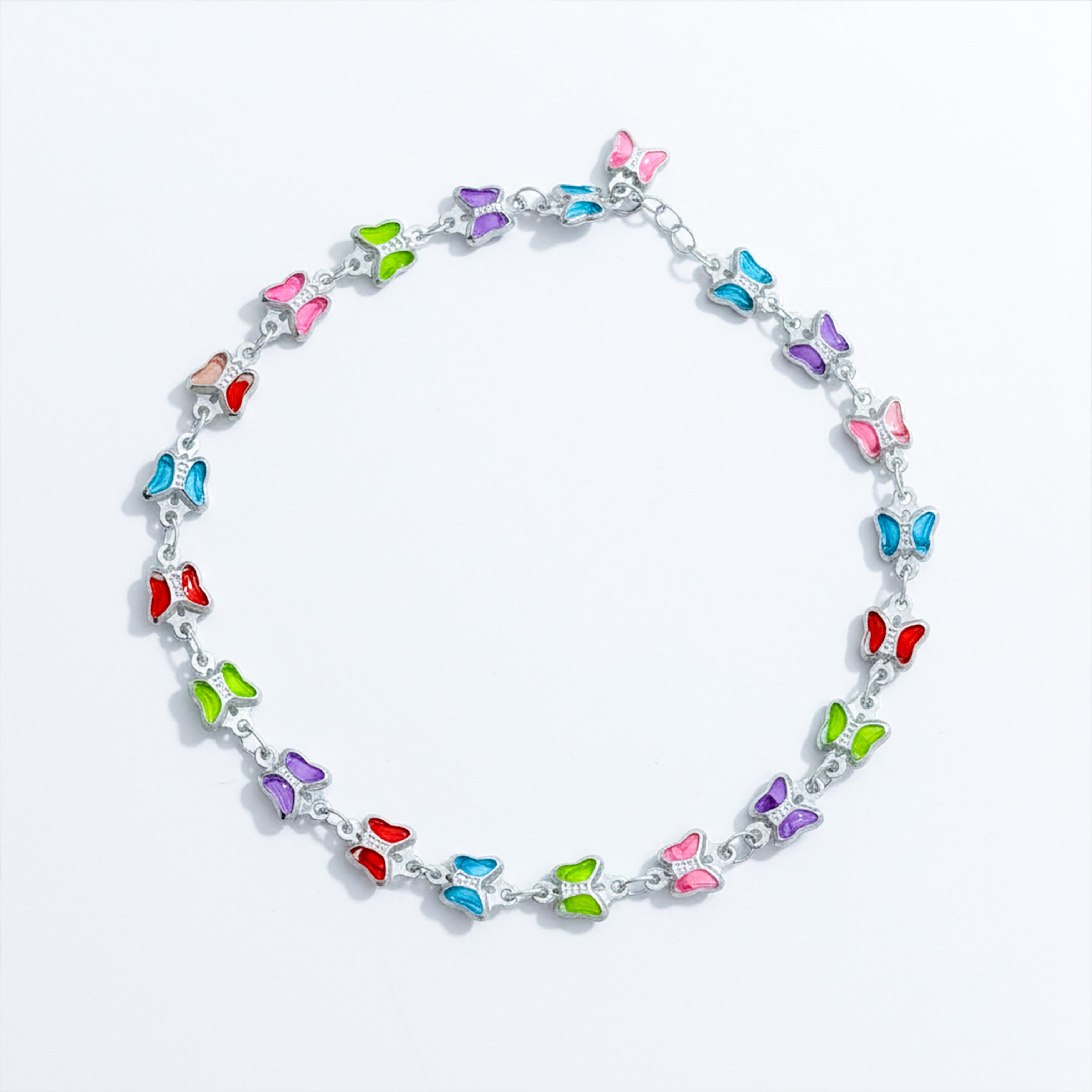 Cute Multicolor Butterfly Chain Anklet