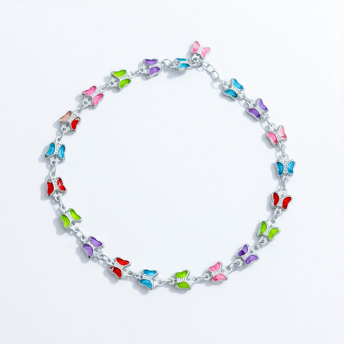 Cute Multicolor Butterfly Chain Anklet