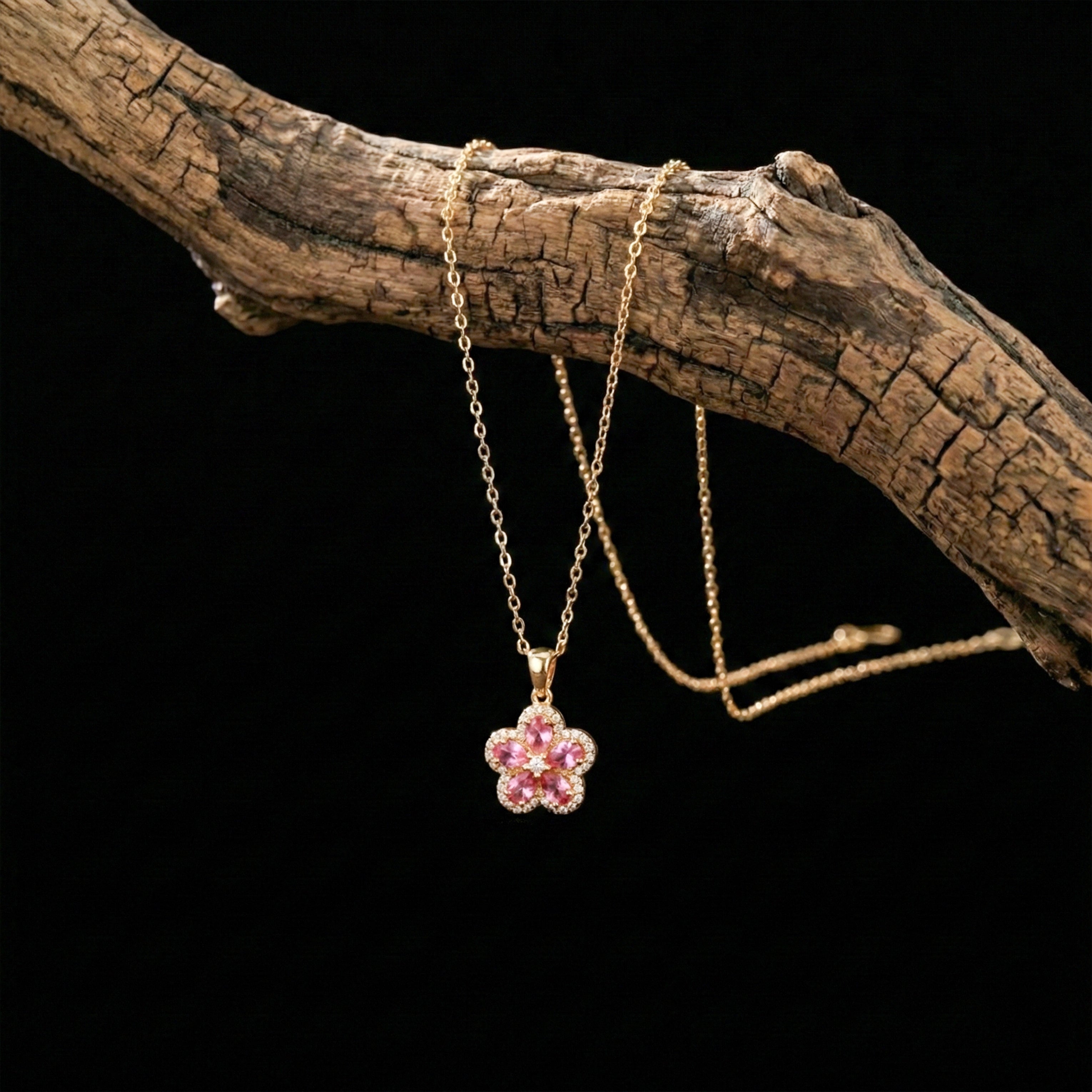 Rose Bloom Luxe Pendant Necklace