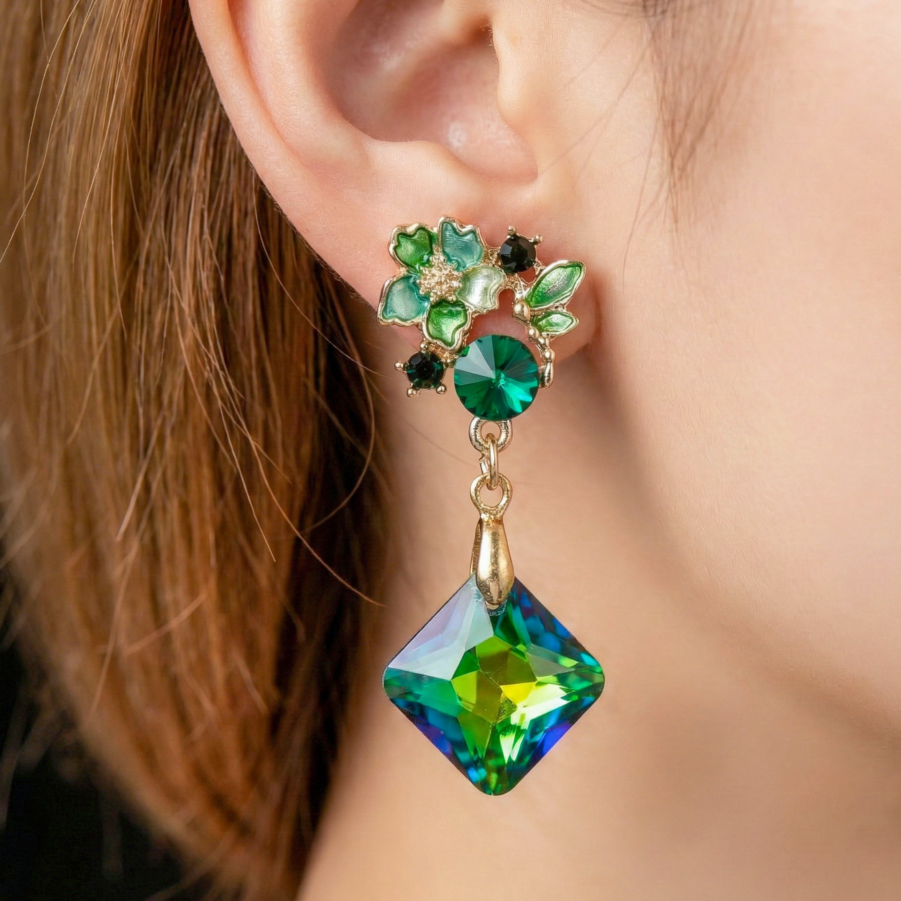 Velvet Emerald Luxe Earrings