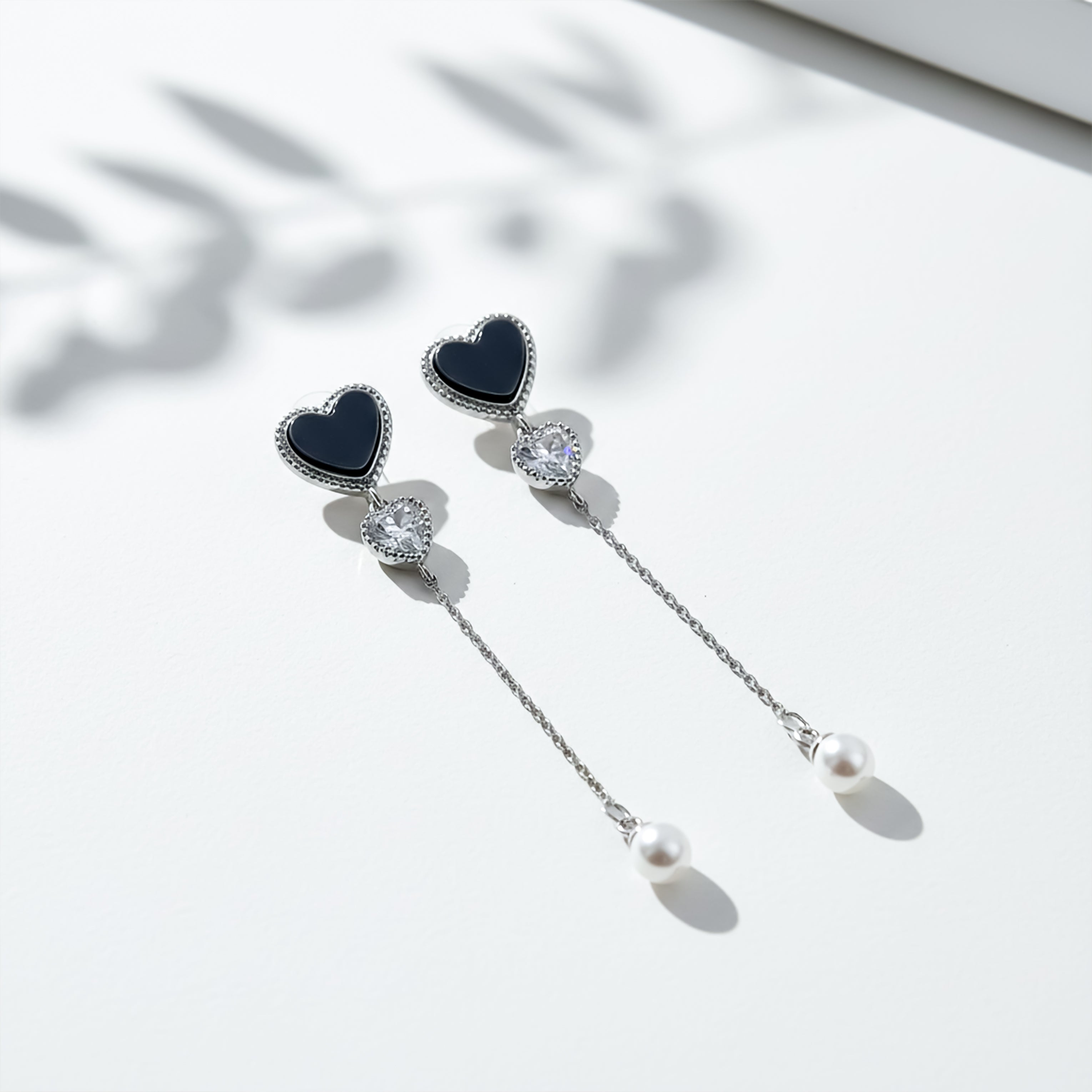 Obsidian Love Pearl Drops