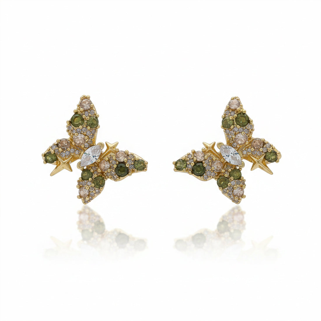 Emerald Flutter Luxe Earrings