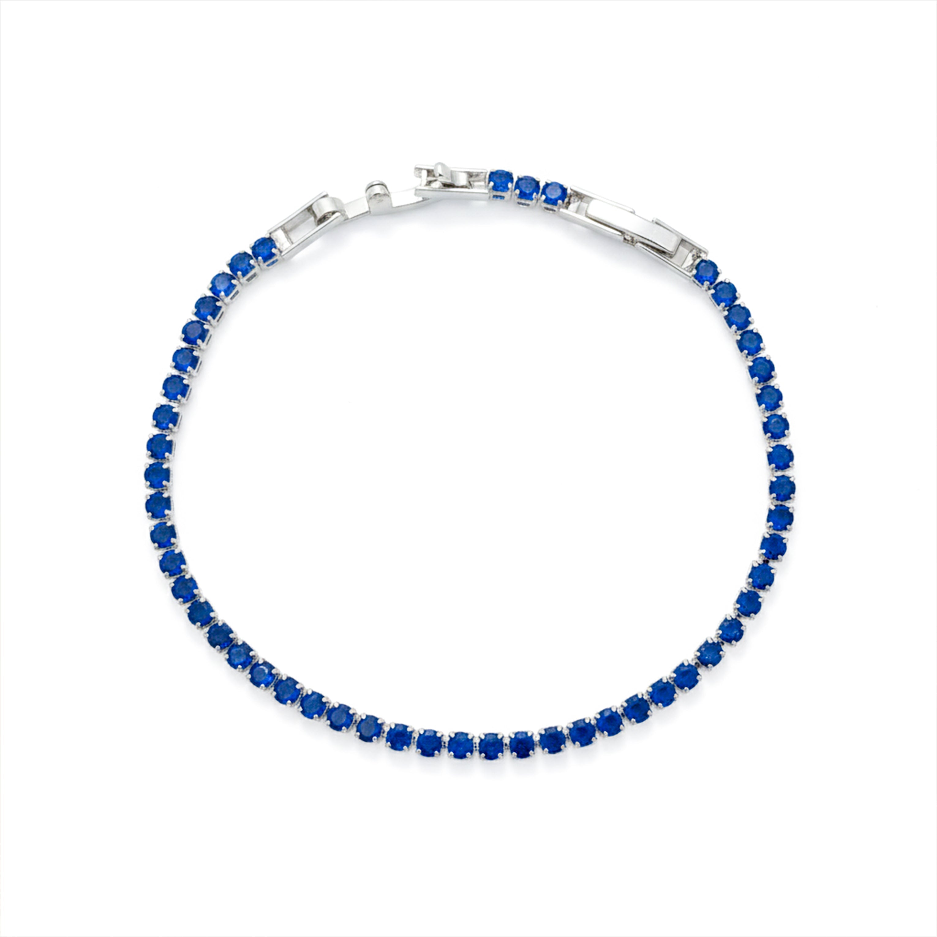 Azure Sapphire Tennis Bracelet