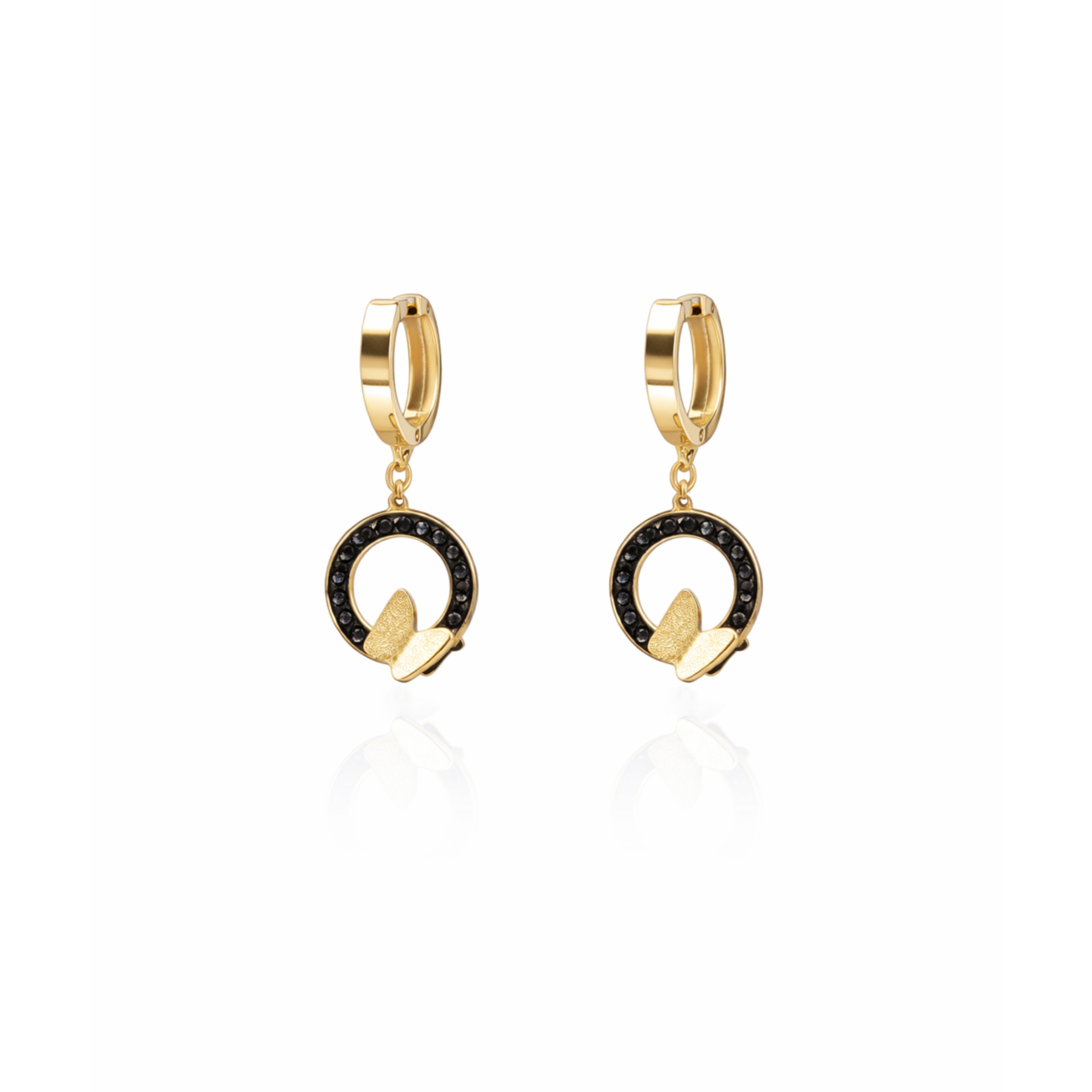 Chic Butterfly Loop Drop Earrings